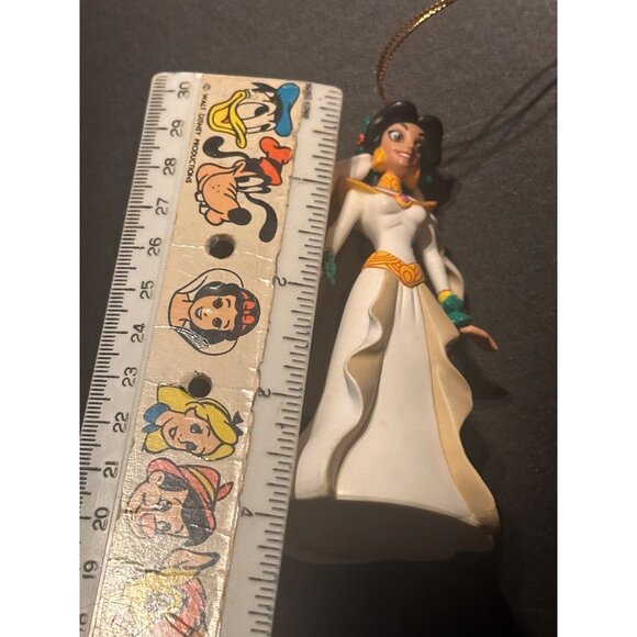 Disney Jasmine First Issue Hanging Ornament 5.5" White & Gold Princess Figure - Picture 5 of 6